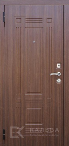 Фото №2 «Железная дверь венге снаружи орех внутри геометрический узор №203»