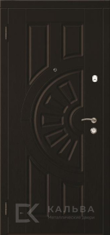 Фото №2 «Входная черная фрезеровка внутри дуб с вставками №37»